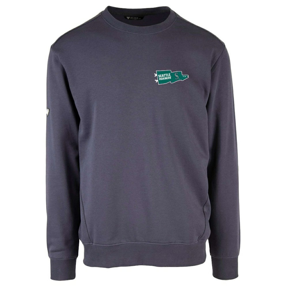 Seattle Mariners Levelwear Zane Rafters Pullover Sweatshirt Navy