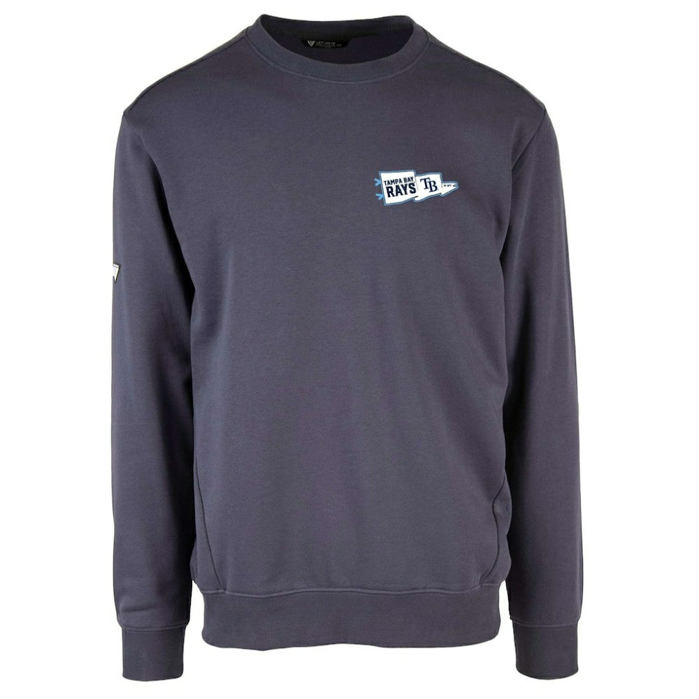 Tampa Bay Rays Levelwear Zane Rafters Pullover Sweatshirt Navy