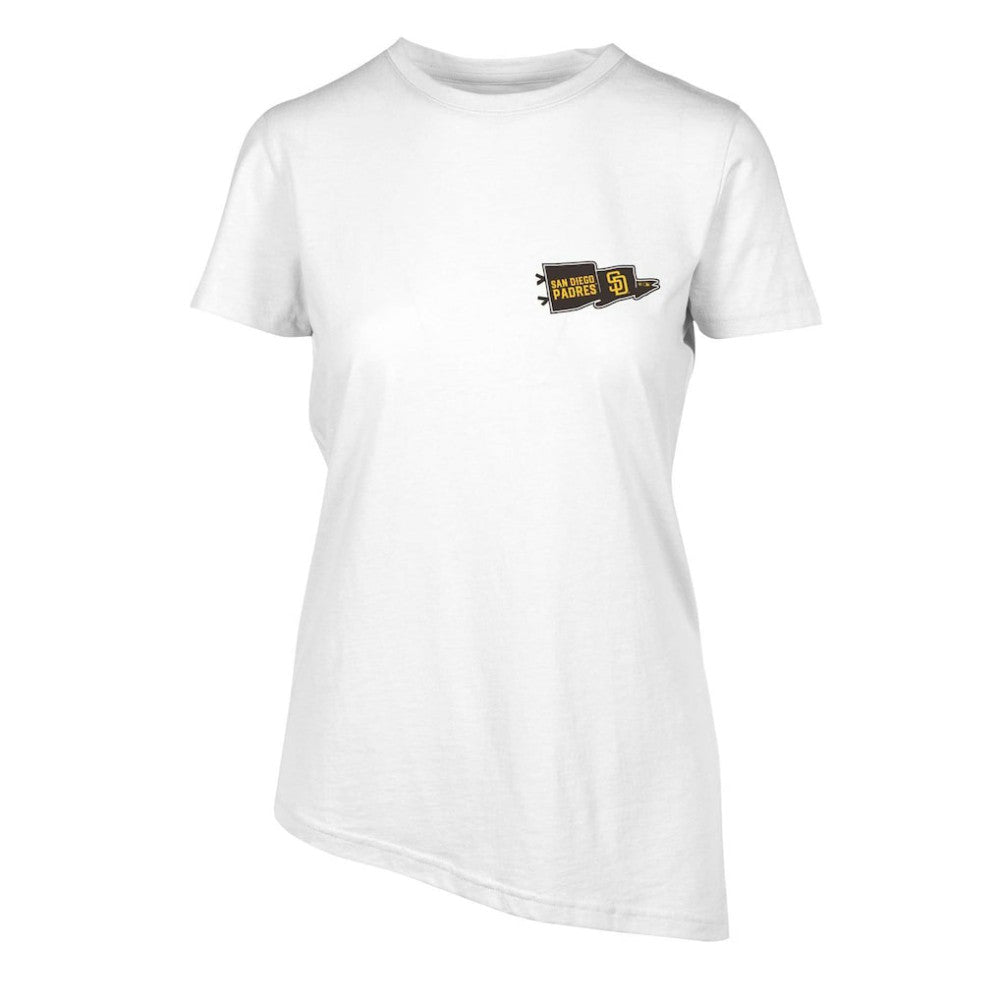 San Diego Padres Levelwear Women's Birch Rafters T-Shirt White