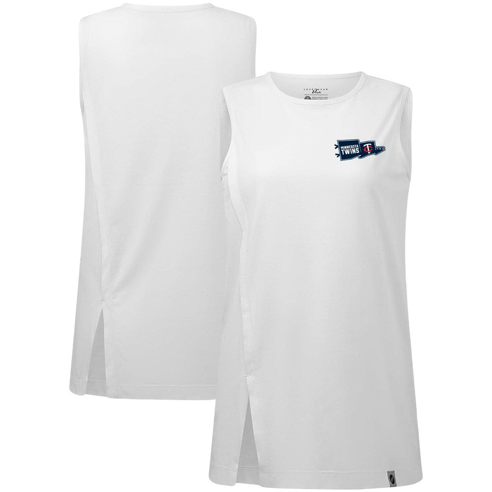 Minnesota Twins Levelwear Women's Influx Rafters Tank Top White