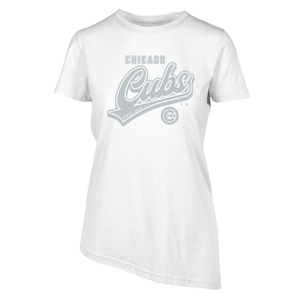 Chicago Cubs Levelwear Women's Birch Sweep T-Shirt White
