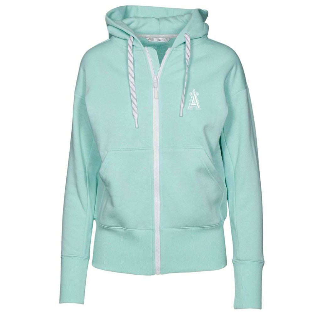 Los Angeles Angels Levelwear Women's Gardinia Core Full-Zip Hoodie Mint