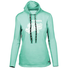 Minnesota Twins Levelwear Women's Loop Sweep Pullover Sweatshirt Mint