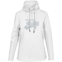Philadelphia Phillies Levelwear Women's Loop Sweep Pullover Sweatshirt White