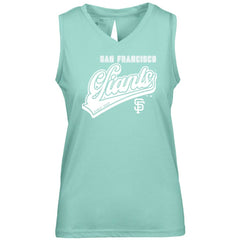 San Francisco Giants Levelwear Women's Paisley Sweep V-Neck Tank Top Mint