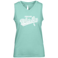 Chicago White Sox Levelwear Women's Paisley Sweep V-Neck Tank Top Mint