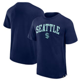 Seattle Kraken Fanatics Elevated Pima T-Shirt Navy