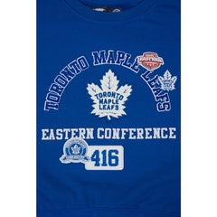 Toronto Maple Leafs Pro Standard Women's Area Code Cropped Pullover Sweatshirt Blue
