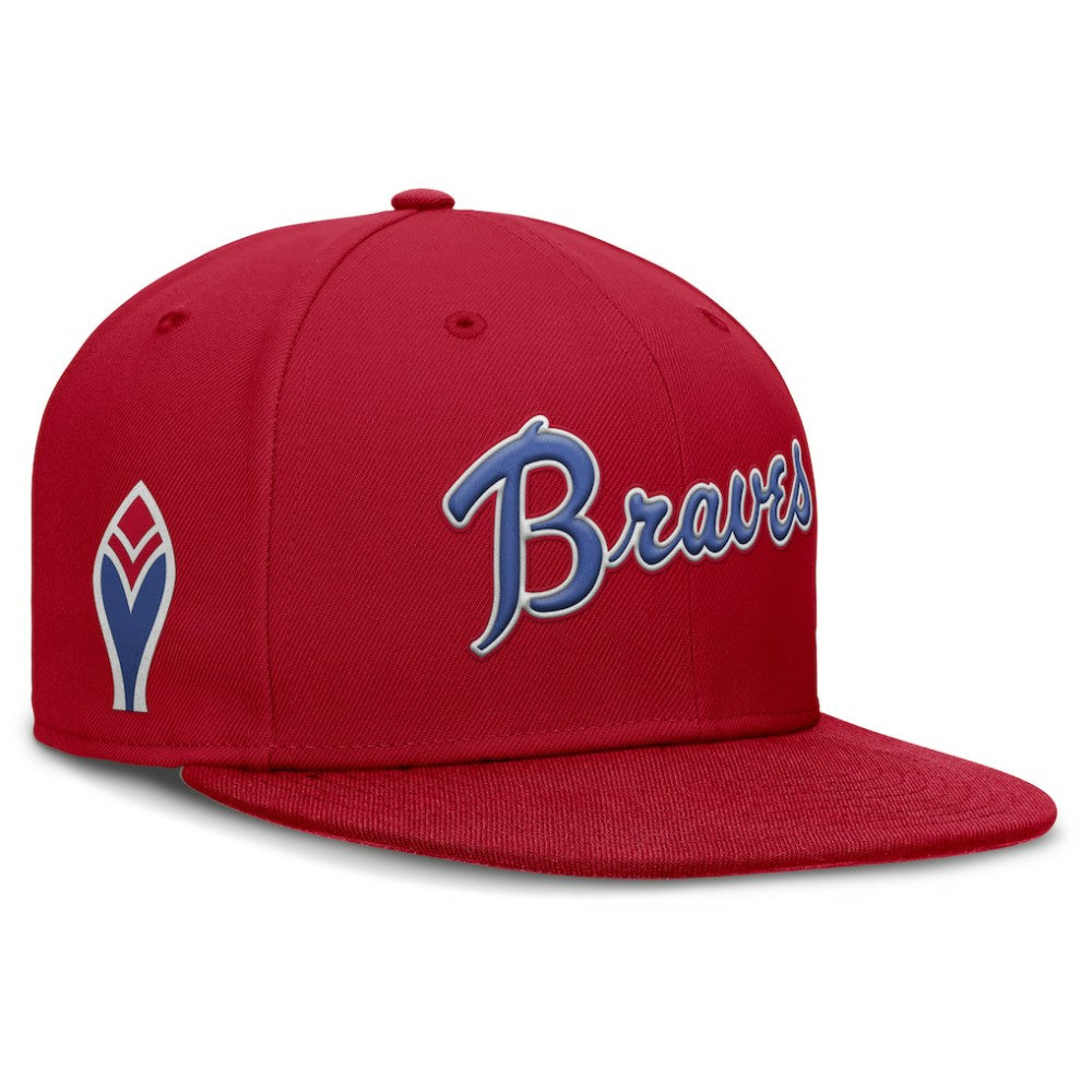 Atlanta Braves Cooperstown True Performance Fitted Hat Red | Nike