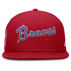 Atlanta Braves Cooperstown True Performance Fitted Hat Red | Nike