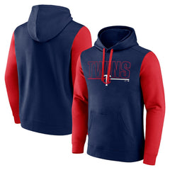 Minnesota Twins Outline Fleece Pullover Hoodie Navy