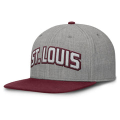 St. Louis Cardinals Elements Felt Chainstitch Snapback Hat Gray/Maroon