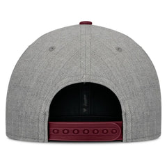Atlanta Braves Elements Felt Chainstitch Snapback Hat Gray/Maroon