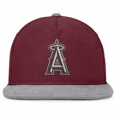 Los Angeles Angels Front Office Snapback Hat Wine