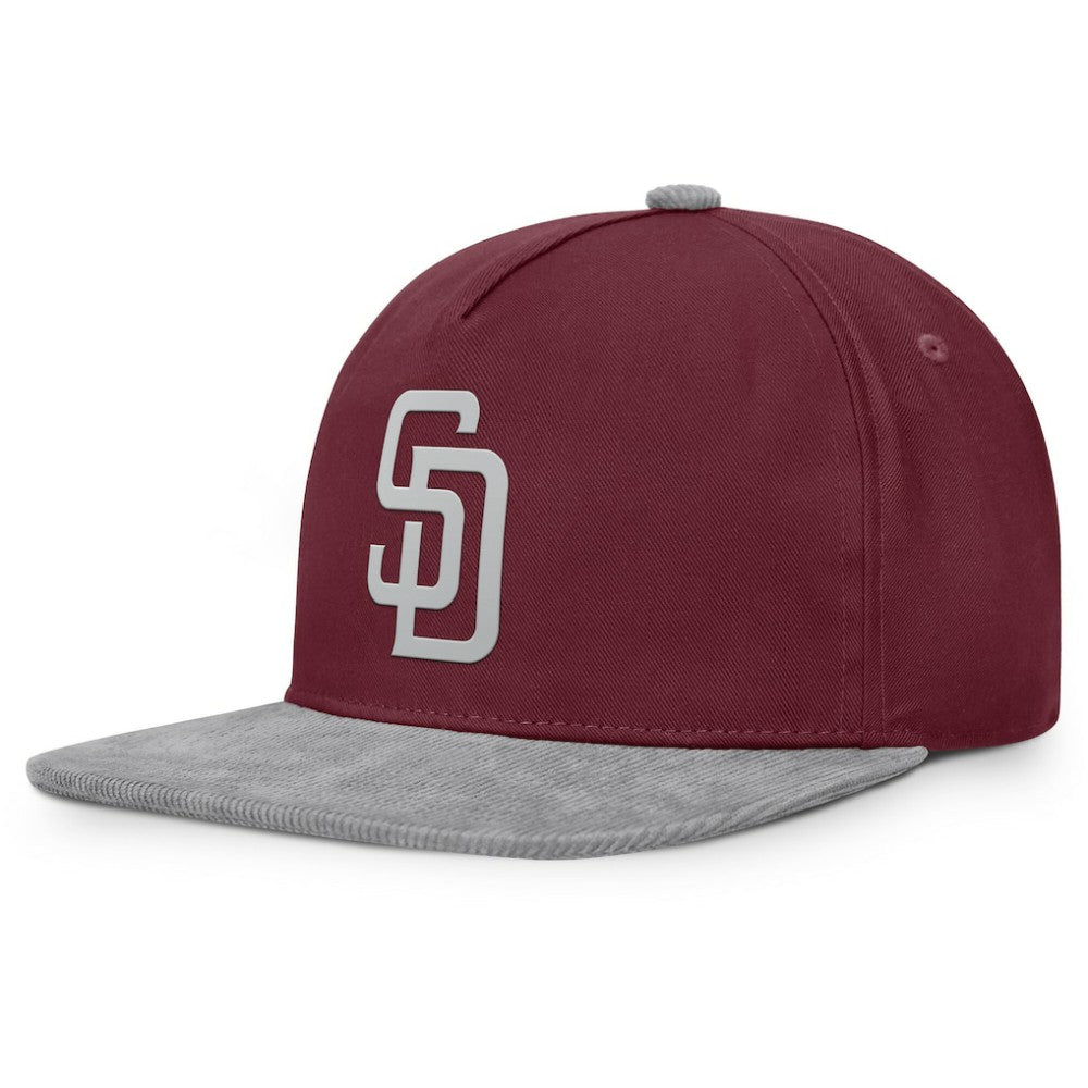 San Diego Padres Front Office Snapback Hat Wine