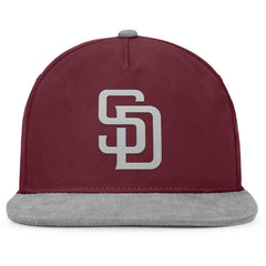 San Diego Padres Front Office Snapback Hat Wine