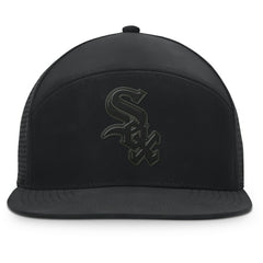 Chicago White Sox Horizon Snapback Hat Black