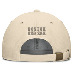 Boston Red Sox Front Office Leather Patch Adjustable Hat Cream