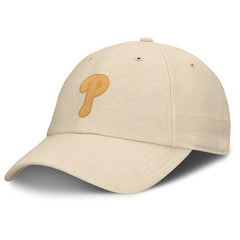 Philadelphia Phillies Front Office Leather Patch Adjustable Hat Cream