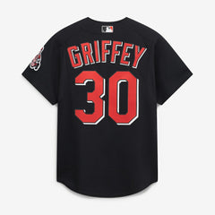 Ken Griffey Jr. Cincinnati Reds Cooperstown Collection Authentic Mesh Batting Practice Jersey - Black