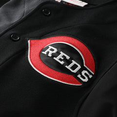 Ken Griffey Jr. Cincinnati Reds Cooperstown Collection Authentic Mesh Batting Practice Jersey - Black