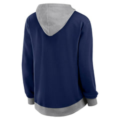 Milwaukee Brewers Women's Hit It French Terry Full-Zip Hoodie Navy