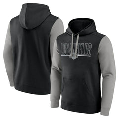 Los Angeles Kings Logo Athletic Deliver Fleece Pullover Hoodie Black