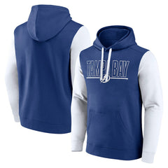 Tampa Bay Lightning Logo Athletic Deliver Fleece Pullover Hoodie Blue