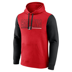 Carolina Hurricanes Logo Athletic Deliver Fleece Pullover Hoodie Red