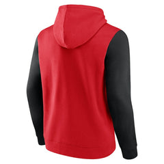 Carolina Hurricanes Logo Athletic Deliver Fleece Pullover Hoodie Red