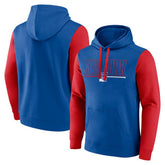 New York Rangers Logo Athletic Deliver Fleece Pullover Hoodie Blue