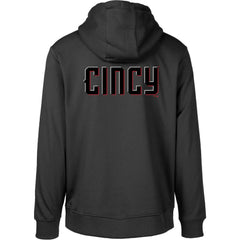 Cincinnati Reds Levelwear City Connect Podium Core 2.0 Pullover Hoodie Black