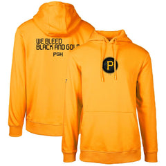 Pittsburgh Pirates Levelwear City Connect Podium Core 2.0 Pullover Hoodie Gold