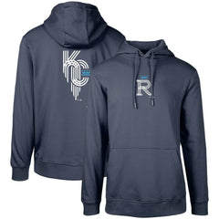 Kansas City Royals Levelwear City Connect Podium Core 2.0 Pullover Hoodie Navy