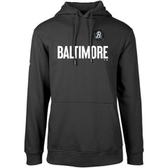Baltimore Orioles Levelwear City Connect Podium Core Logo Pullover Hoodie Black