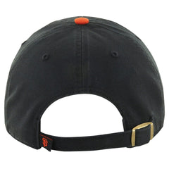 San Francisco Giants Clean Up Adjustable Hat Black/Orange | 47 brand