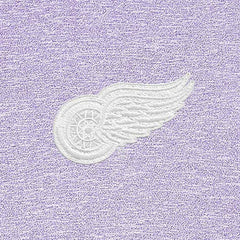 Detroit Red Wings Antigua White Logo Hunk Quarter-Zip Pullover Lavender