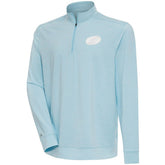 Carolina Hurricanes Antigua White Logo Bright Quarter-Zip Pullover Powder Blue