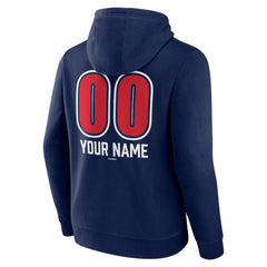 Boston Red Sox Personalized Name & Number Fastball Pullover Hoodie Navy