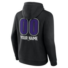Colorado Rockies Personalized Name & Number Fastball Pullover Hoodie Black