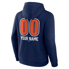 Detroit Tigers Personalized Name & Number Fastball Pullover Hoodie Navy