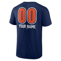 Detroit Tigers Personalized Name & Number Fastball T-Shirt Navy
