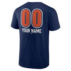 Houston Astros Personalized Name & Number Fastball T-Shirt Navy