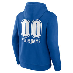 Los Angeles Dodgers Personalized Name & Number Fastball Pullover Hoodie Royal