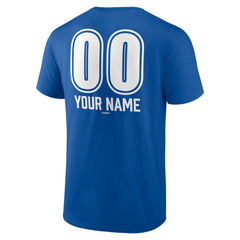 Los Angeles Dodgers Personalized Name & Number Fastball T-Shirt Royal