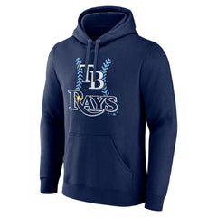 Tampa Bay Rays Personalized Name & Number Fastball Pullover Hoodie Navy