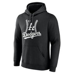 Los Angeles Dodgers Personalized Name & Number Fastball Pullover Hoodie Black