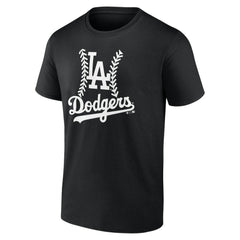 Los Angeles Dodgers Personalized Name & Number Fastball T-Shirt Black