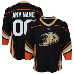 Anaheim Ducks Youth Home Replica Custom Jersey Black