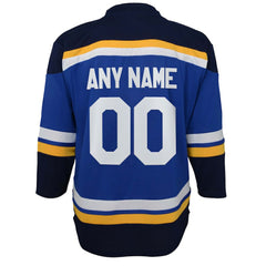 St. Louis Blues Youth Home Replica Custom Jersey Blue